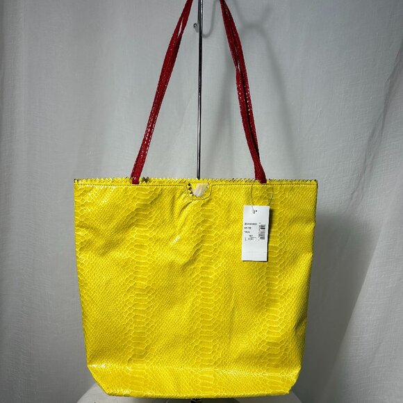 MULTIPLE ITEMS Carlos Falchi Faux Crocodile Totebag/Purse with Matching Wallet - Picture 1 of 2